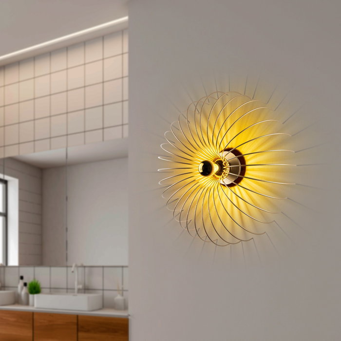 Opviq Lámpara de pared Karsortel - N-643-1 en color dorado Opviq Lámpara de pared Karsortel - N-643-1 en color dorado